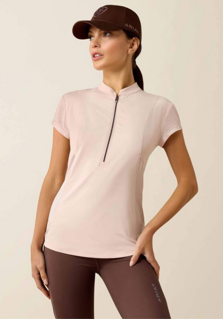 Ariat Breathe 1/2 Zip Baselayer Sepia Rose