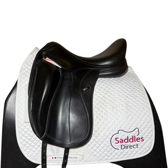 Equipe Glamour Monoflap Dressage Black 17.5" MW +1