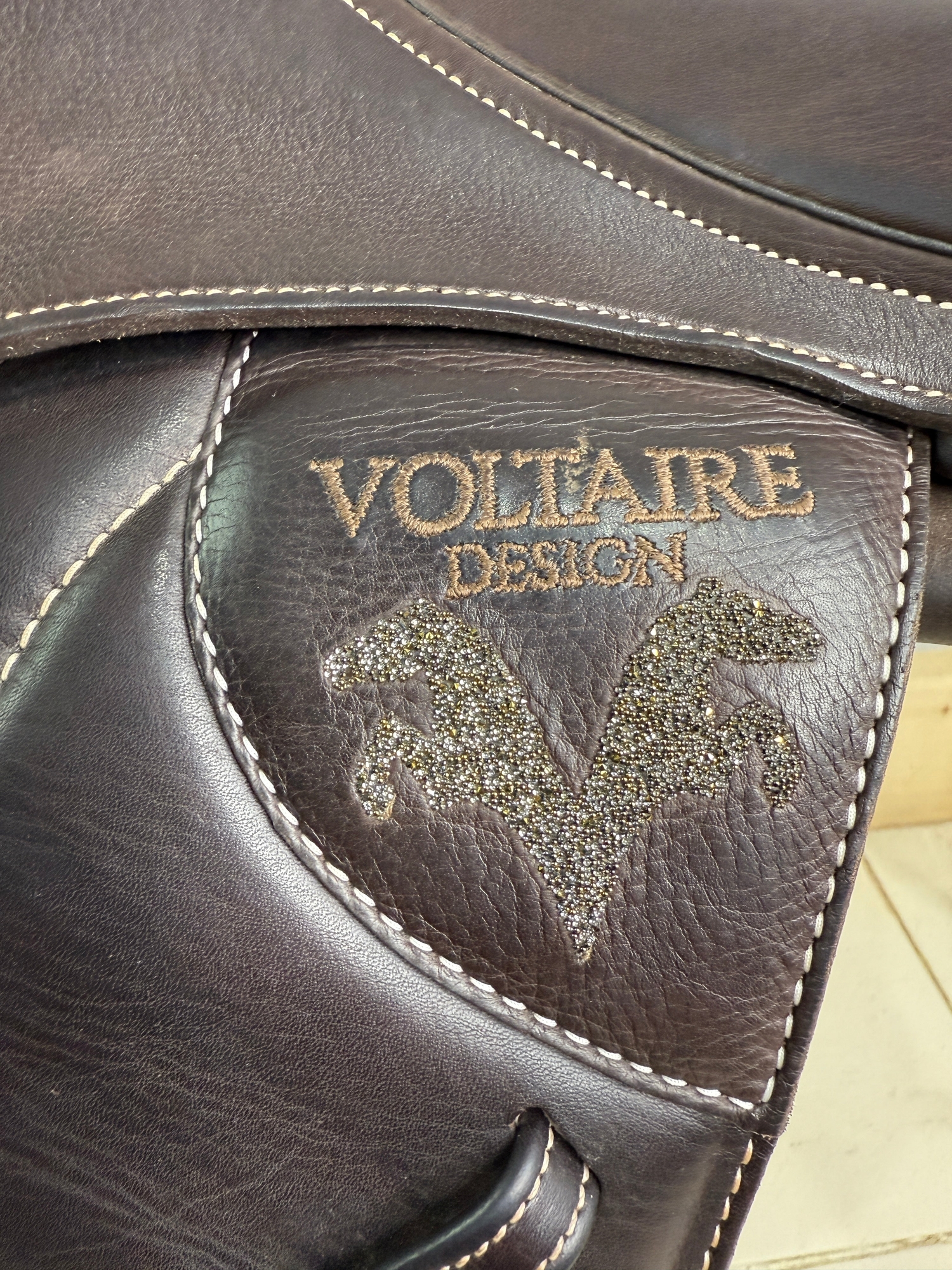18 1/2” MW Voltaire Stutgartt 2019 2A Double Flap Jump Saddle - Brown - Pro Panel - 