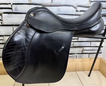 17 1/2” MW Ideal 1350 GP Saddle - ESTA -Black- Big Blocks - English Leather