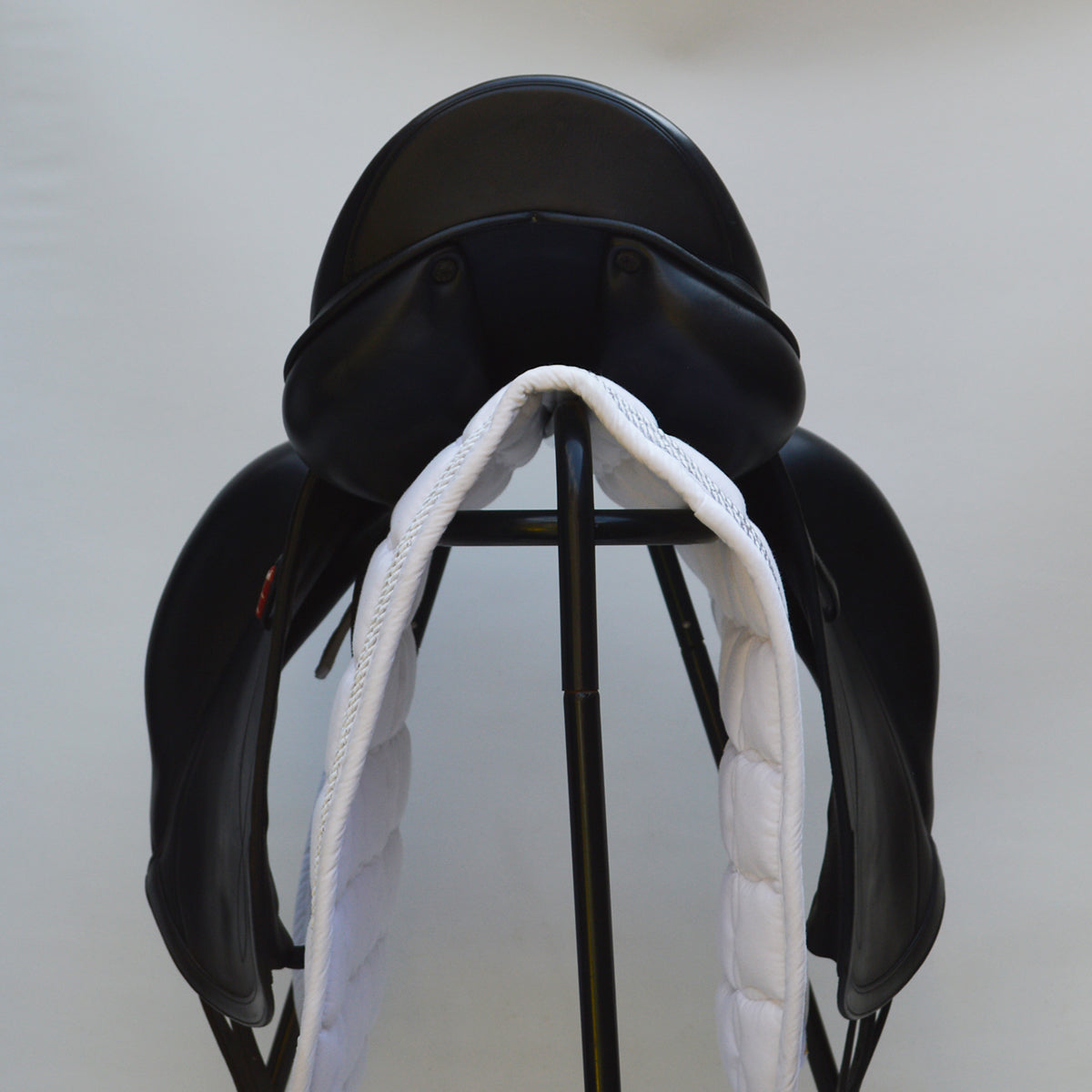 Equipe Olympia Monoflap Dressage Saddle, 17.5" +2 (Wide), Black (SKU230) - Dressage Saddles 