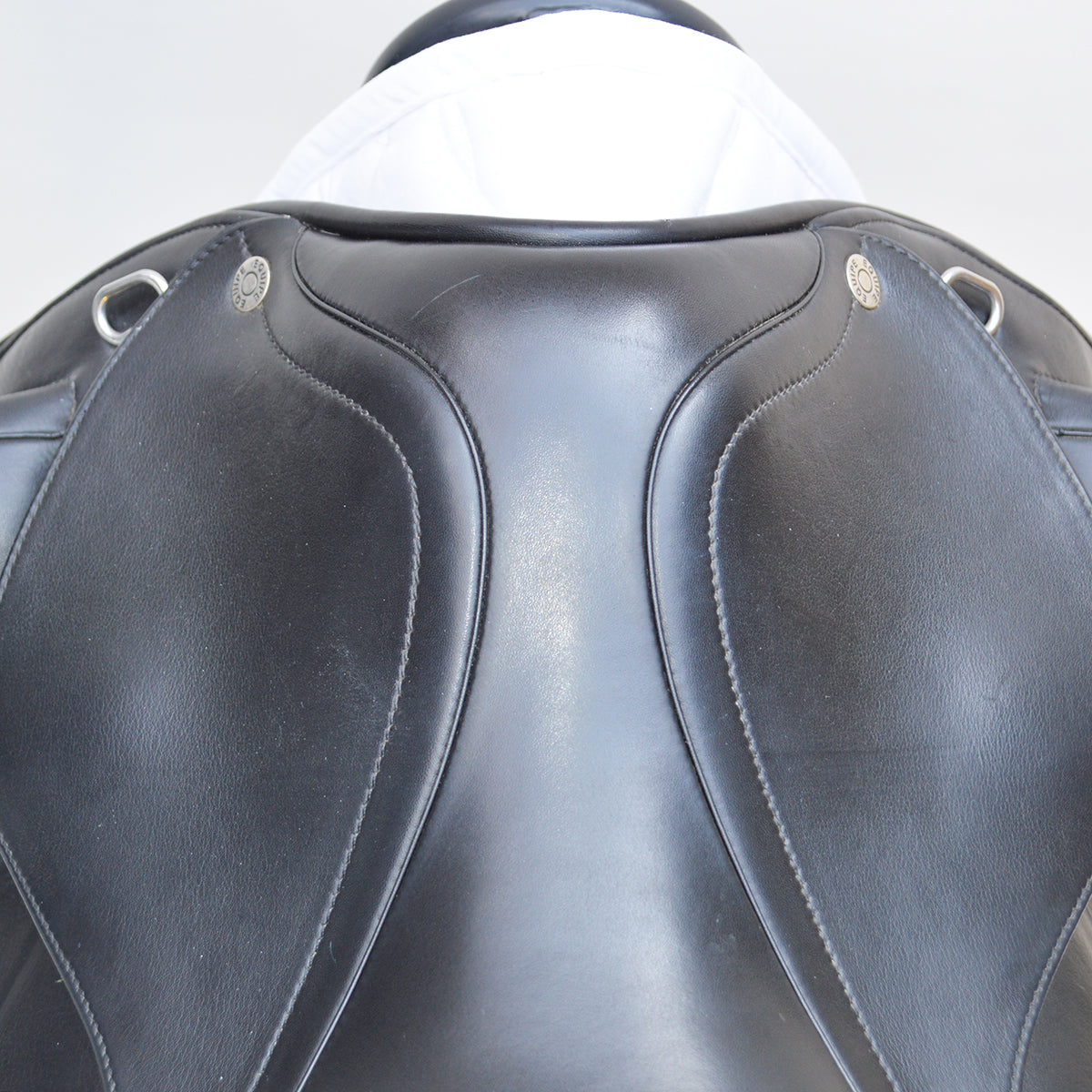 Dressage Saddles  - Equipe Olympia Monoflap Dressage Saddle, 17.5" +2 (Wide), Black (SKU230) in 