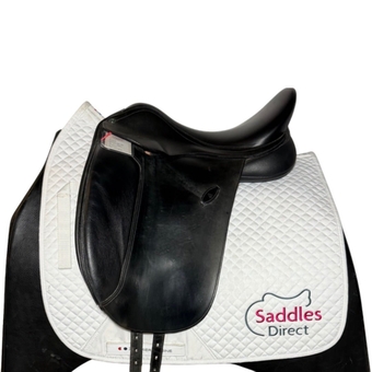 Arena Dual Flap Dressage Black 17" ADJ