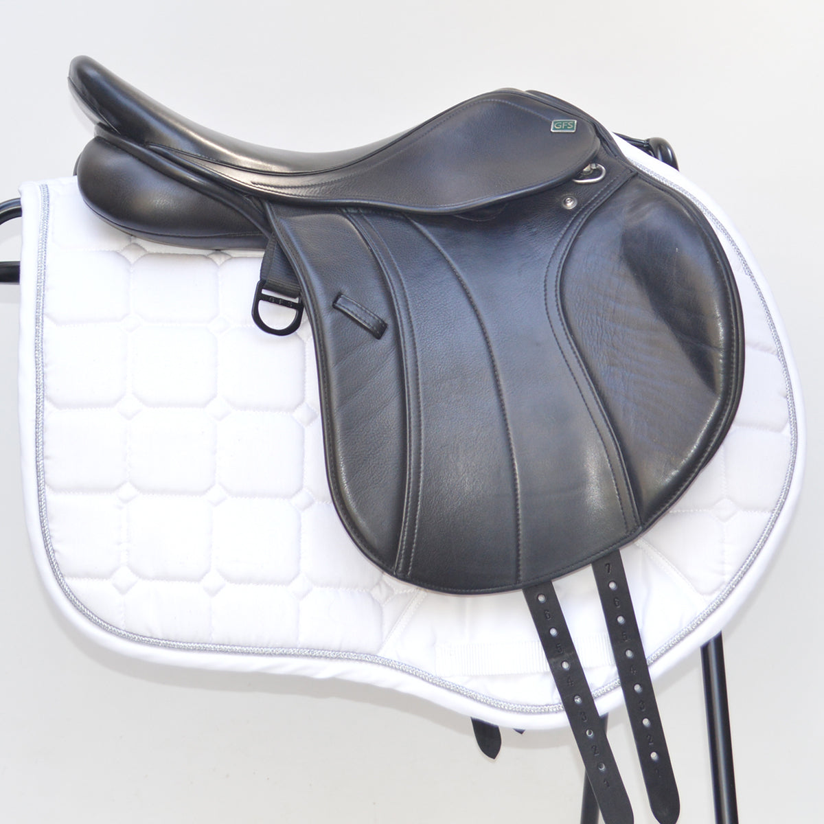  GFS Transition PX Jump Saddle S706, Adjustable Gullet - 16.5" Black (SKU398)