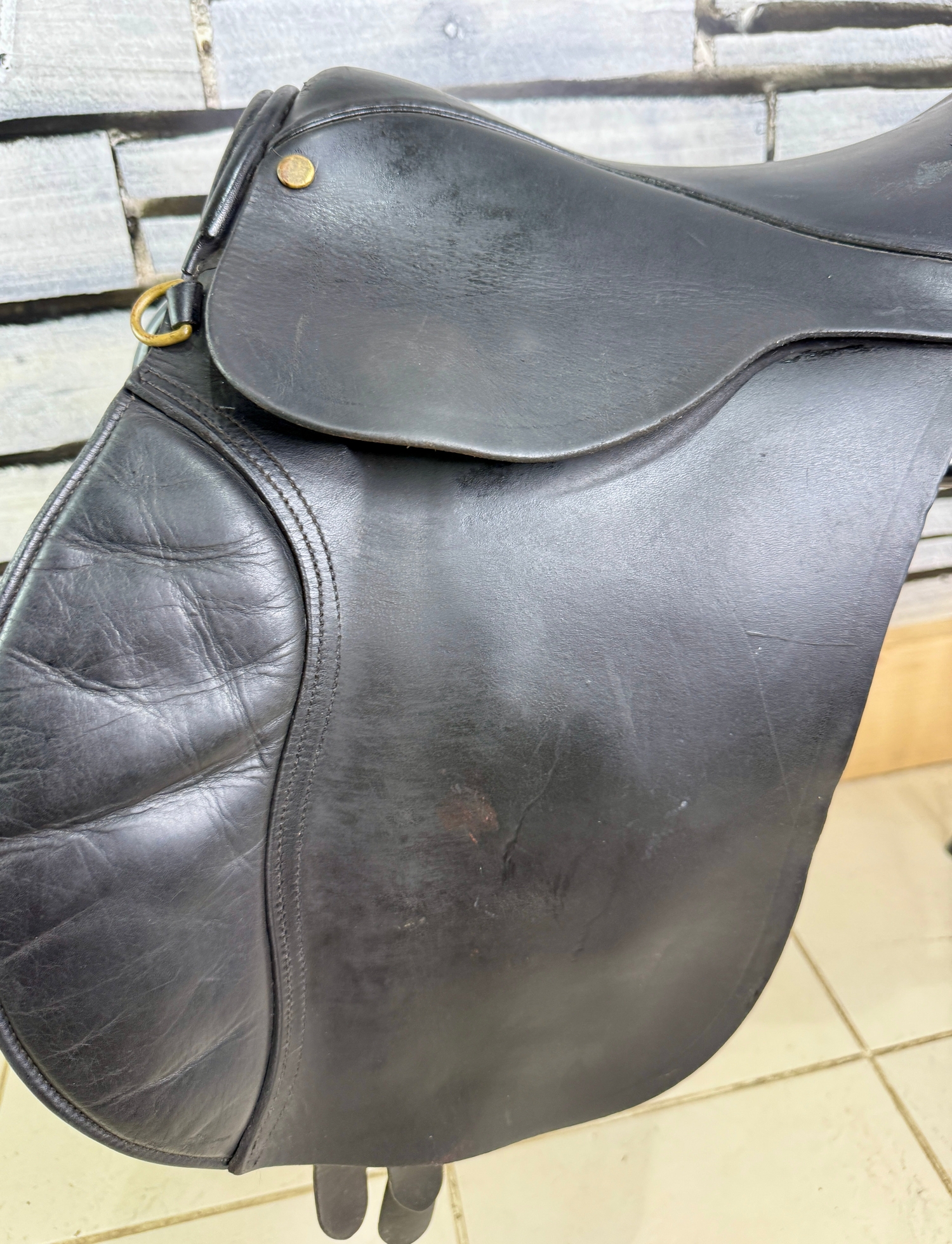 16” MW Elico/Paul Jones Pony GP/Jump Saddle - Black -  in 