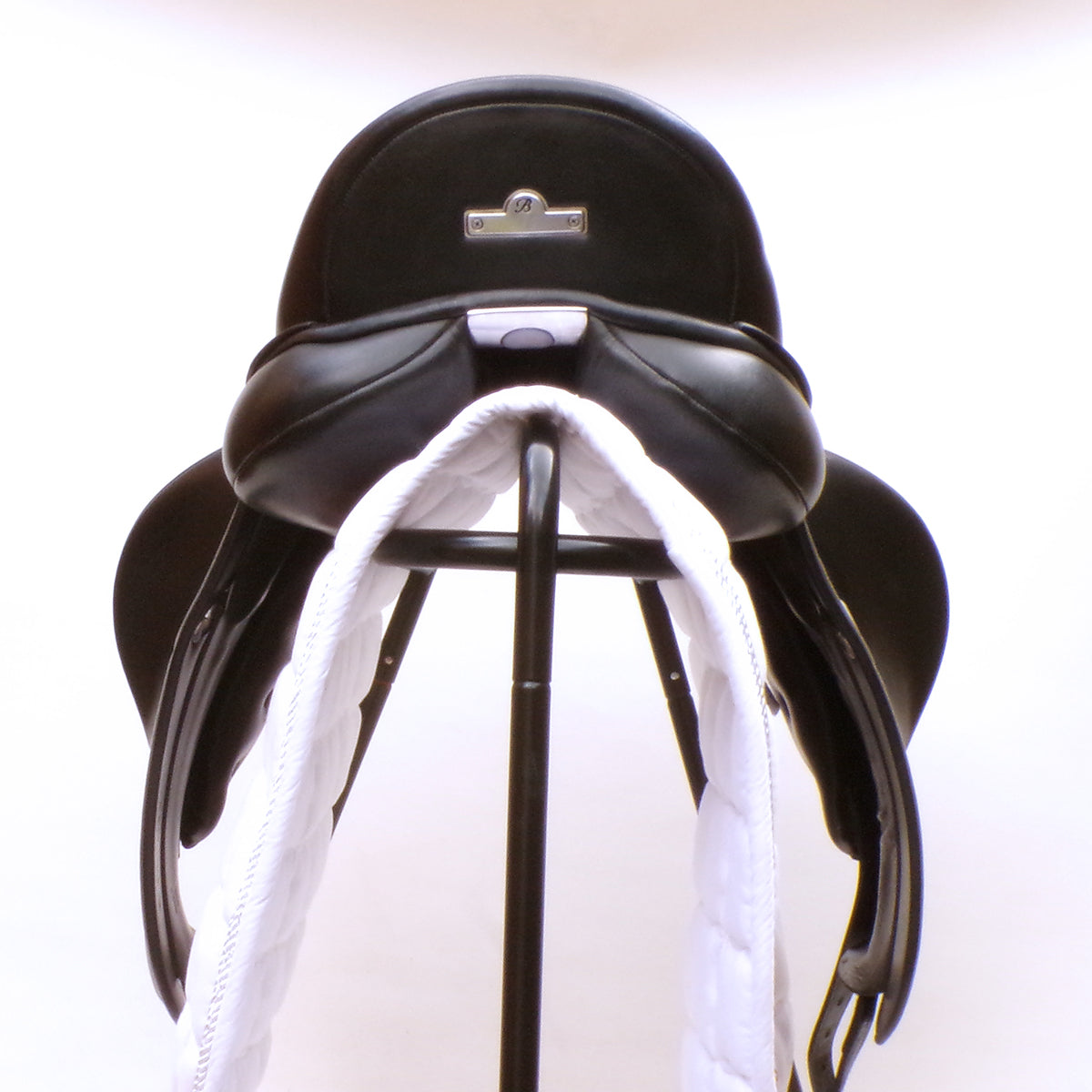 Bates Innova Dressage Saddle (Flocked) - Size 1 (17-17.5") Black (Easy Change System) (SKU417) - Dressage Saddles 