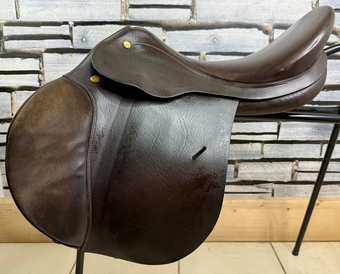 17” Medium Prestige Appaloosa Hippos GP/Jump Saddle - Brown - All Purpose, XC etc