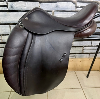 17 1/2” XW Kruger WH/VSD Working Hunter Cob Saddle -Brown- Extra Wide 4xStraps