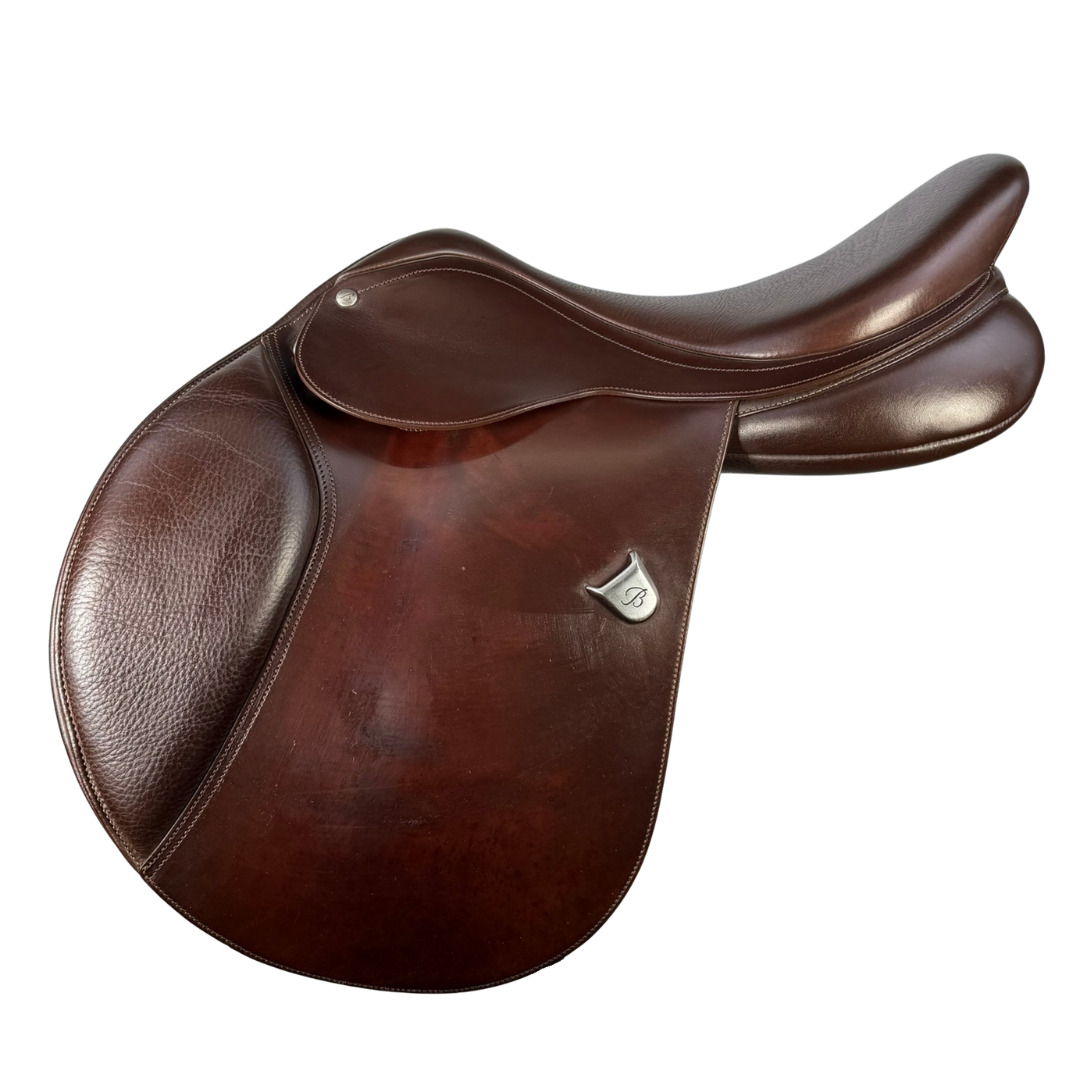 Bates Caprilli Close Contact Saddle 17" Brown Heritage Leather