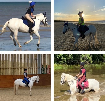 Fabulous 13.1hh Grey Connemara Cross Welsh Pony For Share